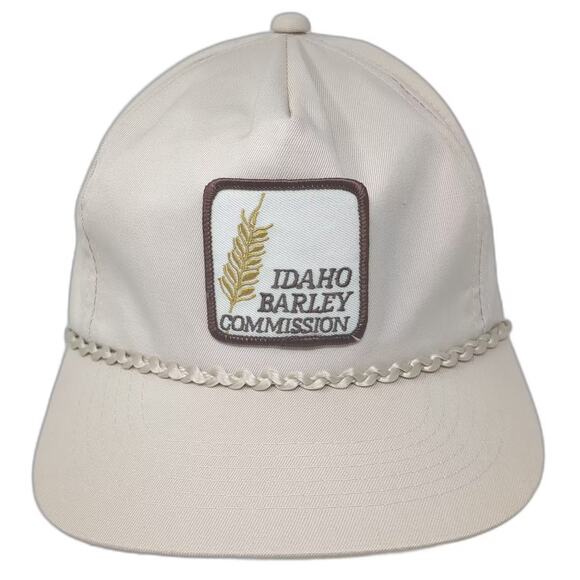 That Hat Other - That Hat Idaho Barley Commission Slideback 5 Panel Hat Beige OSFA Braided Rope
